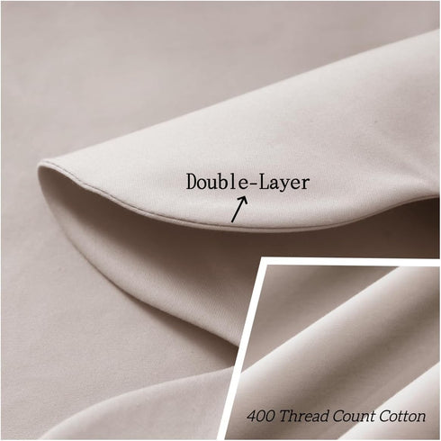 100% 400 Count 52"X28" 14" Scallop Edge Crib Skirt Ivory, Egyptian Cotton Thread Crib Skirt Dust Ruffle,Double