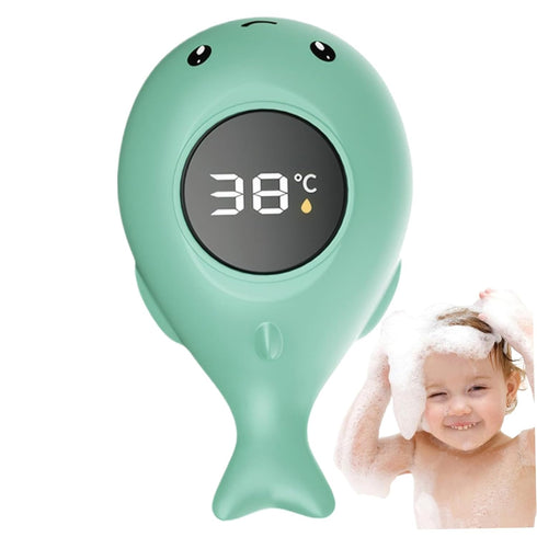 UWEOTYYY 0-90C 4.7x2 Inch Baby Bath Thermometer, Waterproof Digital Water Thermometer with LED Touch Screen, Temp Baby