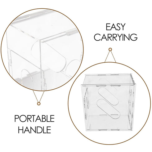 CVUTOVO Breast Milk Storage Container and Organizer for Fridge, Acrylic Breastmilk Bag Freezer Box, Refrigerator