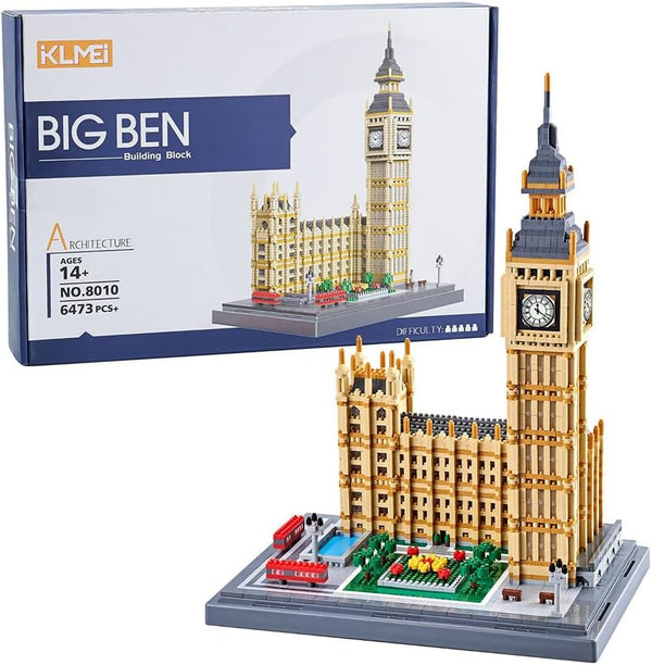 Real Big Ben Micro Building Blocks Set, 3466PCS Architectural Model Toys for Kids and Adults