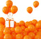 KALOR Orange Balloons, 100 Pcs 5 Inch Mini Matte Latex Balloons for Birthday Decoration, Wedding Party, Baby Shower