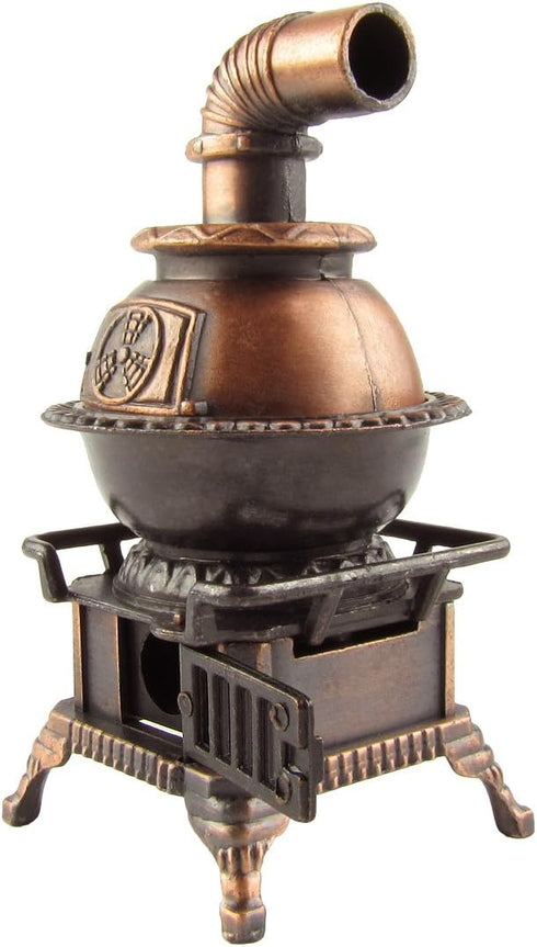 Treasure Gurus Miniature Pot Belly Stove 1:12 Scale Model Dollhouse Accessory, Pencil Sharpener