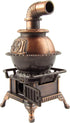 Treasure Gurus Miniature Pot Belly Stove 1:12 Scale Model Dollhouse Accessory, Pencil Sharpener
