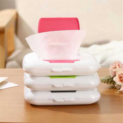 TTTLLNN Wipe Holder Baby Box Case Refillable Holder Dispenser Portable Reusable Container For Travel Wet Container
