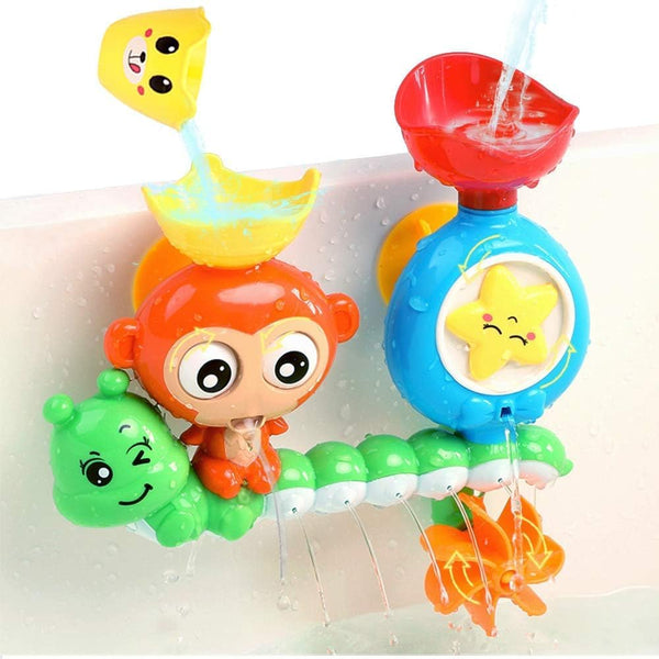 G-WACK Bath Toys for Toddlers Age 1-3, Durable Interactive Multicolored Infant Toy with Suction Cups