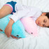 Dolphin Stuffed Animal Plush Pillow - Giant Soft Whale Hugging Pillow, Blue, 70cm
