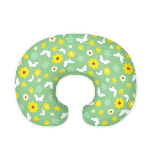 Hechitok Butterfly Flower Nursing Pillow Covers Slipcovers for Breastfeeding Moms, Ultra Soft Breathable Feeding Pillow