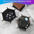 2 Pcs Portable Folding Dice Rolling Tray Set for RPG DND Table Games, PU Leather and Velvet Holder