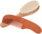 1set Wooden Hair Care Natural Wool Brush and Comb Gentle Hair Care