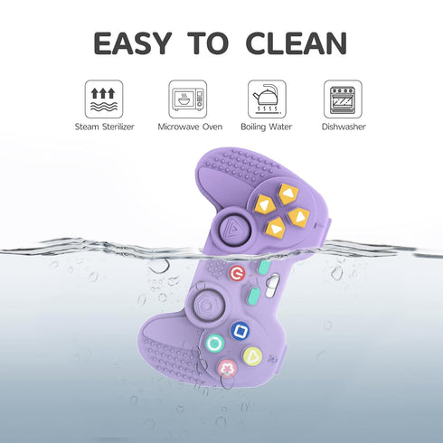 Chelpopo 1Pack 6-12 0-6 Silicone Teethers for Months Old, Teething Toys for Months Old, Remote Teether for Baby