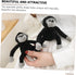 2pcs Plush Monkey Keychains, Stuffed Orangutan Gorilla Keyrings, Cute Animals for Backpacks, Monkey Stuffed Animal