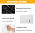 1 MIDDLE ONE Pregnancy Pillow, C Shaped Full Body Pregnant Women Sleeping Pillow for Maternity Support with Cover