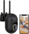JAIOTlink 2K Security Camera Wired, 2.4/5GHz Home WiFi Camera, 360 PTZ Baby Monitor