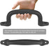Dolibest Set of 4 Safety Playground Handles - Swing Set Kids Safety Hand Grips for Climbing Frame & Play House (Black)