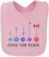 GRAPHICS & MORE Choose Your Weapon Dungeon RPG Dice Baby Bib