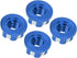 VGEBY 4pcs RC Hex Nuts, M4 Aluminum Alloy Wheel Hex Nuts for D3 D4 1/10 RC Car (Dark Blue)