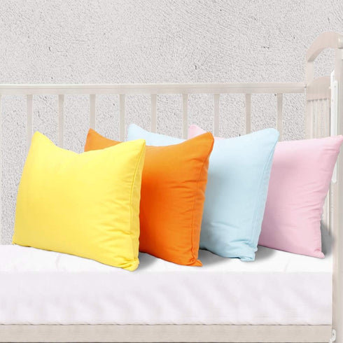 2 Pack 13x18 NTBAY Toddler Pillows with Pillowcases, Soft Cotton Down Alternative Travel Pillow with Microfiber