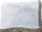 BUBU Knitted Crochet Finished Light Blue Cotton Baby Blanket Trimmed Grey Chenille