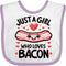 inktastic Just a Girl Who Loves Bacon Baby Bib