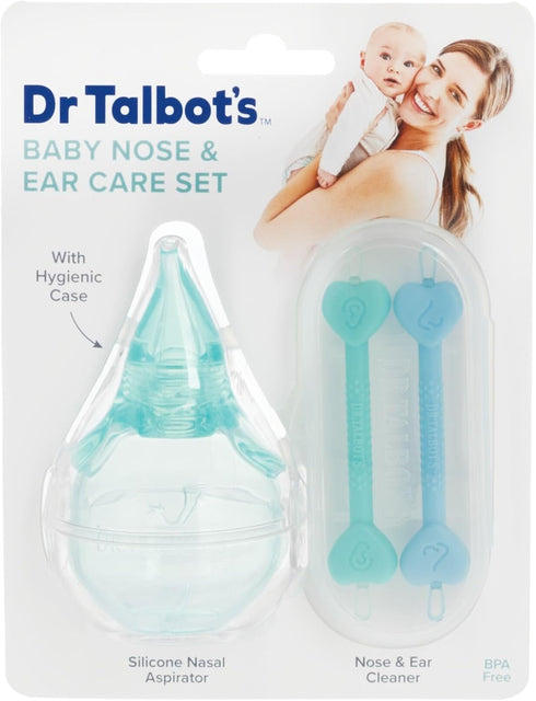 Talbot's Set Dr. Baby Nose and Ear Care - Nasal Aspirator and Nose and Ear Cleaner Tools for Babies - Baby Registry