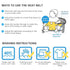 Lychee Harness Seat for High Chair Baby Feeding Safety Seat with Strap, Toddler Booster Harness Belt Portable Dining