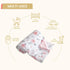 30x40 Inches, david's kids Muslin Minky Baby Blanket for Girls with Muslin Cotton Front and Dotted Fleece Backing