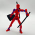 3D Printed Figure Dummy13, 5.54-inch with Weapon Expansion Set, Full Body Movable Toy, Desk Decoration (Red)