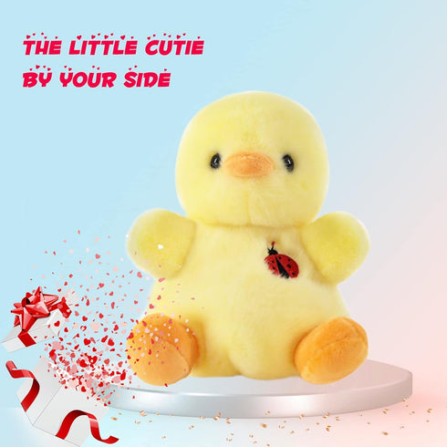 8" Duck Stuffed Animals Plush, Cute Plushies for Animal Themed Parties, Animal Toys for Baby, Boy, Girls, Great for