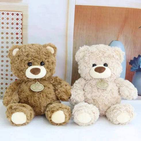 Gjlzfwbx 12inches Teddy Bear Plush Toy, Teddy Bear Stuffed Animal Birthday for Kids Girl Friends(Dark Brown)