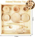 12 Pcs Wooden Sensory Bin Tools, 1 Wooden Box + 11 Sensory Tools for Toddlers, Montessori Learning Toys