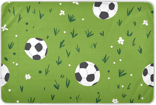 miaozhen Green Field Football Changing Pad Covers Water Resistant Sheet Cover Underpads Changing