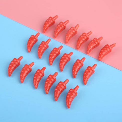 Yetaha 50PCS Mini Snowman Nose Plastic Red Noses for DIY Christmas Decoration Craft