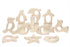 Penta Angel 10Pcs Wood Teething Rings, Natural Wood Toys for Infants, Turtles, Swallows, Dolphins, and More