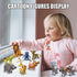 12-Pc Mini Animal Action Figures, Collectible Toys for Kids, Ideal for Cake Toppers & Desktop Decorations