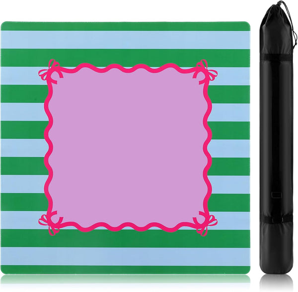 Dunzy 33'' x 33'' Mahjong Mat with Carrying Bag Non Slip Noise