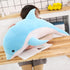 Dolphin Stuffed Animal Plush Pillow - Giant Soft Whale Hugging Pillow, Blue, 70cm