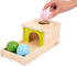 Adena Montessori Object Permanence Box with Tray, Three Balls Montessori Toys for 6-12 Months Baby and Toddler (Small