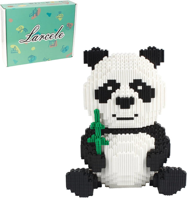 Larcele Panda Micro Building Blocks Animal Mini Building Toy Bricks - 3689 Pieces KLJM-02 Model 2840