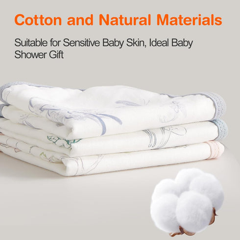 Towels-4 3 Pack Baby Washcloths, Soft Burp Cloths, Absorbent Baby Bath Layer Design-Reusable Baby Wipes Newborn Bath