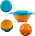 Song Qing Magic Gyro Bowl, 360 Degree Rotate Spill-Proof Bowls with Lid, Creative Feeding Dishes
