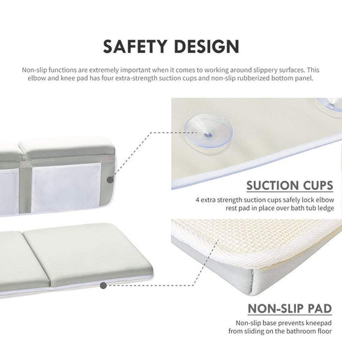 Elbow Set, Elbow Neoprene + PE Kneeler Pad Support Quickly Dry Thick Knee Cushion, Protector for Large Bathtub, Toy