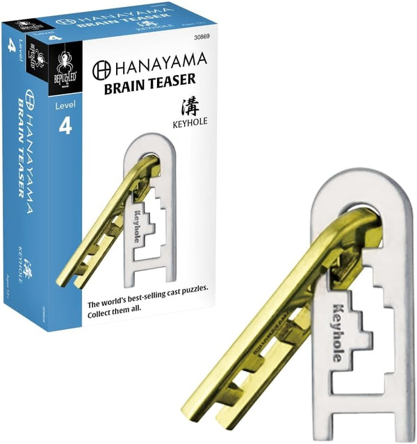 BePuzzled Keyhole Hanayama Metal Brainteaser Puzzle, Mensa Rated Level 4, Ages 12 and Up