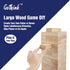 GOTHINK Giant Tumble Tower Game, Large 54pcs Wooden Blocks for Outside Yard Games, Timber Stacking Game Night Toy Gift