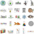 50PCS Pack Chemical Laboratory Equations Chemistry Stickers for DIY Laptops Stationery Phone Case Skateboard Gifts Decals for Kids Birthday Party by ZCGONG