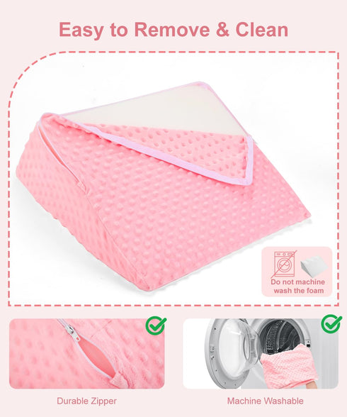 Tummy Nursing Reflux Prop for Infant,Baby Colic & Gas Relief,Memory Foam Nursery Support with Reusable Bag & Colorbox