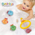 Dwi Dowellin Bath Toys Fishing Games, Swimming Whales Bath Time Bathtub Toy for Toddlers Baby Kids Infant Fish Set Age
