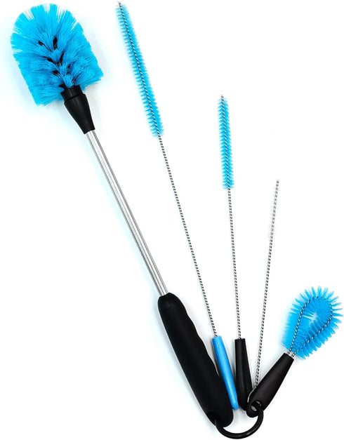 Qacebepa 5-in-1 Set, Tumbler Brush Cleaner Cleaning Brush Washing Straw Tube lab Cleaning with Long Handle, for Water