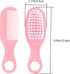 Set Infant Massage Brush Soft Hair Brush Comb Static-Free Grooming Kit for Newborns