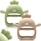 2 Pack Baby Teething Toys for 0-6 Months, Never Drop Infant Teether Mitten Toys for Newborn Soothing Gifts