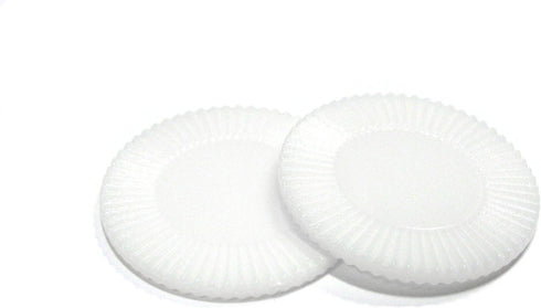 Koplow Games Set of 50 Easy Stacking Plastic Mini Playing Poker Chips, 7/8" - White